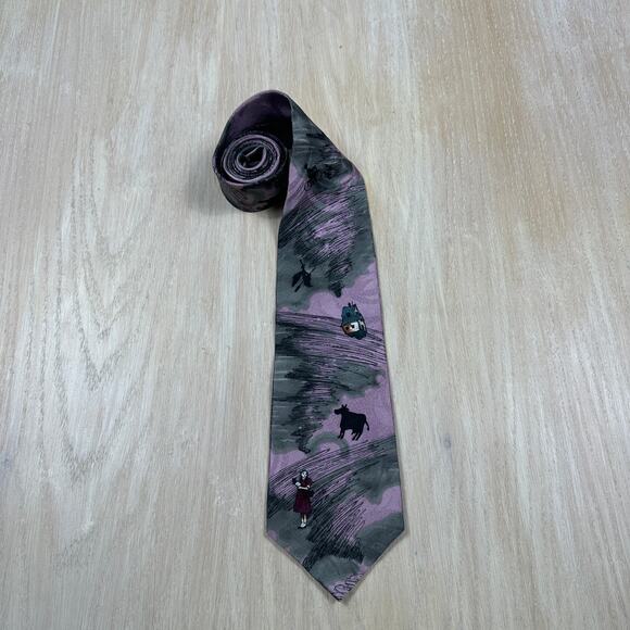 American Film Classics Wizard of Oz 1992 Silk Men's Neck Tie Dorthy Tornado - Picture 11 of 13